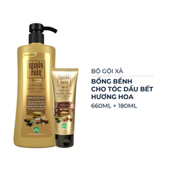 Bộ gội xả Nguyên Xuân cho tóc dầu bết 660ml + 180ml