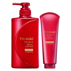 Bộ gội xả Tsubaki dưỡng tóc bóng mượt 490ml + 180g