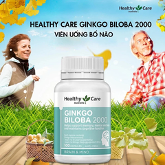 Bổ não Healthy Care Ginkgo Biloba 2000 200 viên (12Y+)