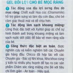 Bộ rơ lưỡi và Gel bôi lợi cho bé mọc răng Chicco