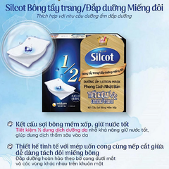 Bông đắp dưỡng Silcot miếng đôi hộp 40 miếng
