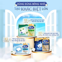 Bông đắp dưỡng Silcot miếng đôi hộp 40 miếng