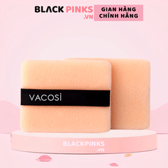 Bông phấn khô Vacosi vuông nhỏ BP02 (bịch 2 cái)