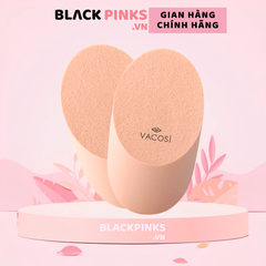 Bông phấn ướt Vacosi Elip xúc xích (bịch 2 cái)