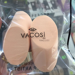 Bông phấn ướt Vacosi Elip xúc xích (bịch 2 cái)