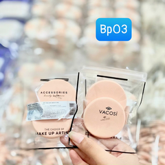 Bông phấn ướt Vacosi tròn nhỏ BP03 (bịch 2 cái)