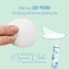 Bông tẩy trang Ceiba 100% chất liệu cotton 120 miếng/140 miếng