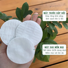 Bông tẩy trang Ceiba 100% chất liệu cotton 120 miếng/140 miếng