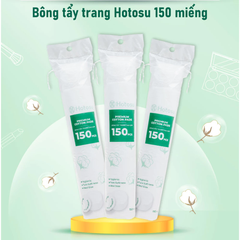Bông tẩy trang Hotosu cao cấp 150 miếng