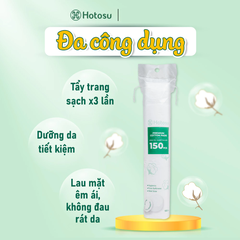 Bông tẩy trang Hotosu cao cấp 150 miếng