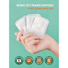 Bông tẩy trang Hotosu hộp 80 miếng