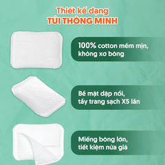 Bông tẩy trang Hotosu hộp 80 miếng