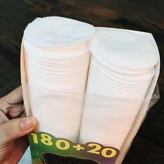 Bông tẩy trang Mihoo bông tròn túi 200 miếng
