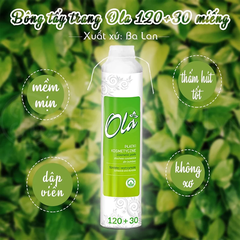 Bông tẩy trang Ola cao cấp 120+30 miếng