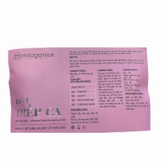 Bột Diếp Cá Milaganics giảm mụn, mờ vết thâm 100g