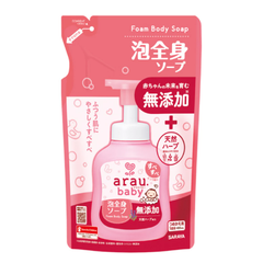 Bọt tắm gội thảo mộc Arau Baby bổ sung dưỡng ẩm - chai 450ml/túi 400ml/hộp 800ml