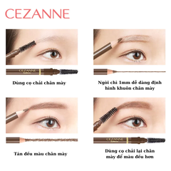 Bút kẻ lông mày 2 đầu Cezanne 1.2g