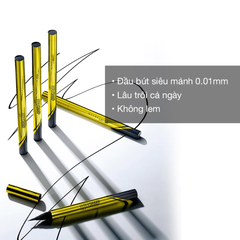 Bút kẻ mắt nước Maybelline sắc mảnh - BK 1 đen sắc sảo/BR 1 nâu tự nhiên 0.4g