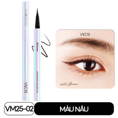 Bút kẻ mắt nước Vacosi 24h không lem - màu đen/màu nâu 0.6g