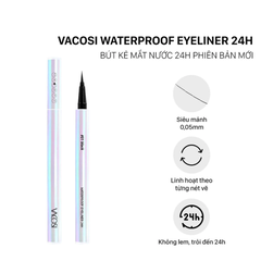 Bút kẻ mắt nước Vacosi 24h không lem - màu đen/màu nâu 0.6g
