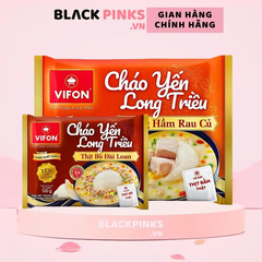 Cháo yến Long Triều Vifon vị xương hầm rau củ gói 110g/thịt bò Đài Loan gói 120g