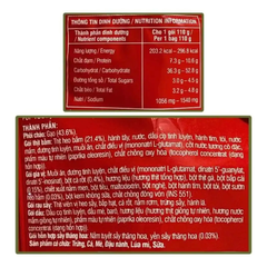 Cháo yến Long Triều Vifon vị xương hầm rau củ gói 110g/thịt bò Đài Loan gói 120g