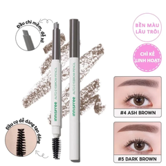 Chì kẻ chân mày Innisfree - màu 4 Ash Brown/màu 5 Espresso Brown/màu 6 Urban Brown 0.3g