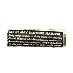 Chì kẻ chân mày Silkygirl - màu đen 01 Soft Black/màu nâu đậm 02 Dark Brown