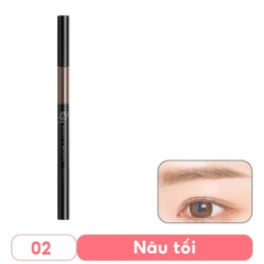 Chì kẻ mày B.O.M 3in1 - #01 nâu xám/#02 nâu đen/#03 nâu socola 0.5g