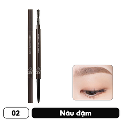 Chì kẻ mày B.O.M siêu mảnh - #01 nâu than/#02 nâu đậm/#03 nâu xám nhạt 0.1g
