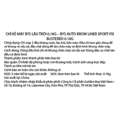 Chì kẻ mày Bys Sport Fix 0.18g (nhiều màu)