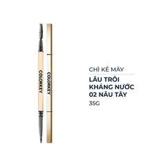 Chì kẻ mày Colorkey lâu trôi, kháng nước - 01 nâu mocha/02 nâu tây/03 đen tro 35g