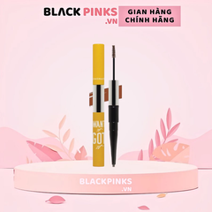 Chì kẻ mày Lemonade 2 đầu - màu nâu sáng/màu nâu đậm/màu nâu xám 2g+2ml