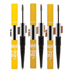 Chì kẻ mày Lemonade 2 đầu - màu nâu sáng/màu nâu đậm/màu nâu xám 2g+2ml