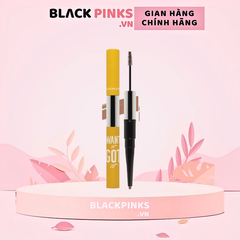 Chì kẻ mày Lemonade 2 đầu - màu nâu sáng/màu nâu đậm/màu nâu xám 2g+2ml