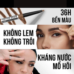Chì kẻ mày Maybelline 36h lâu trôi 01 nâu đậm 0.25g