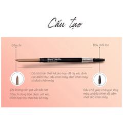 Chì kẻ mày Silkygirl 2 đầu 0.35g