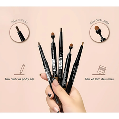 Chì kẻ mày hai đầu Silkygirl 24hr Flat Tip 0.15g