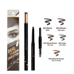 Chì mày Vacosi định hình đa năng - 01 đen/02 nâu xám/03 nâu đen/04 xám đậm/05 nâu tự nhiên 5ml