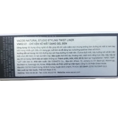 Chì vặn kẻ mắt Vacosi dạng gel màu đen 5ml