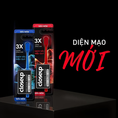 Combo 3 bàn chải đánh răng Closeup siêu mềm mảnh