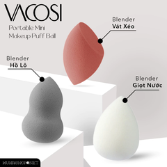 Combo 3 bông trang điểm mini Vacosi PH05-01/PH05-02