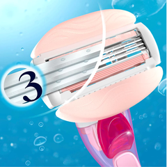Dao cạo cho nữ Gilette Venus hoa Trà Trắng (1 cán + 2 lưỡi)