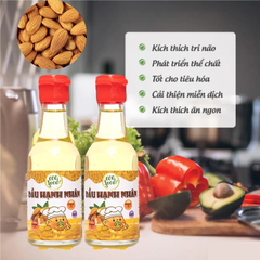 Dầu ăn dặm hạnh nhân nguyên chất Ecofood 60ml dành cho trẻ từ 6 tháng tuổi