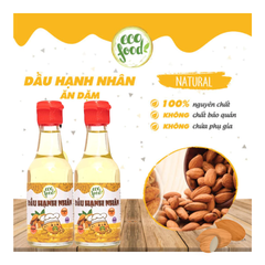 Dầu ăn dặm hạnh nhân nguyên chất Ecofood 60ml dành cho trẻ từ 6 tháng tuổi