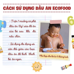 Dầu cá hồi nguyên chất Ecofood 150ml dành cho bé từ 6 tháng tuổi