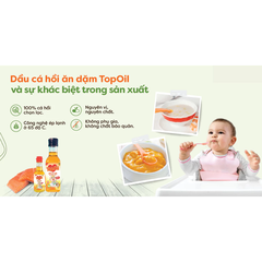 Dầu cá hồi nguyên chất Topoil 60ml/100ml dành cho bé từ 6 tháng tuổi