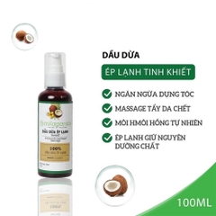 Dầu dừa Milaganics ép lạnh tinh khiết 100ml /250ml