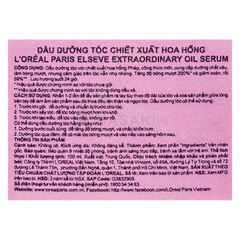 Dầu dưỡng tóc L’Oréal chiết xuất hoa hồng 100ml
