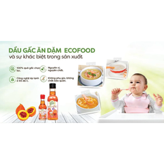Dầu gấc nguyên chất Ecofood 150ml dành cho bé từ 6 tháng tuổi